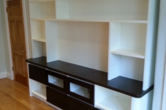 Entertainment unit shelving